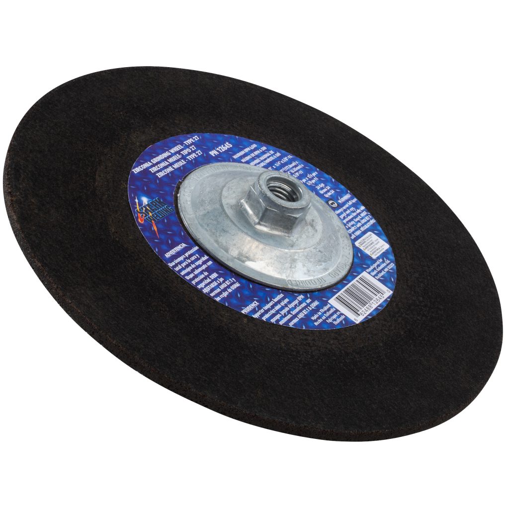Shark Industries - Grinding Wheels Type 27 – Zirconia 9″x 1/4″ x 5/8-11NC – 24 Grit