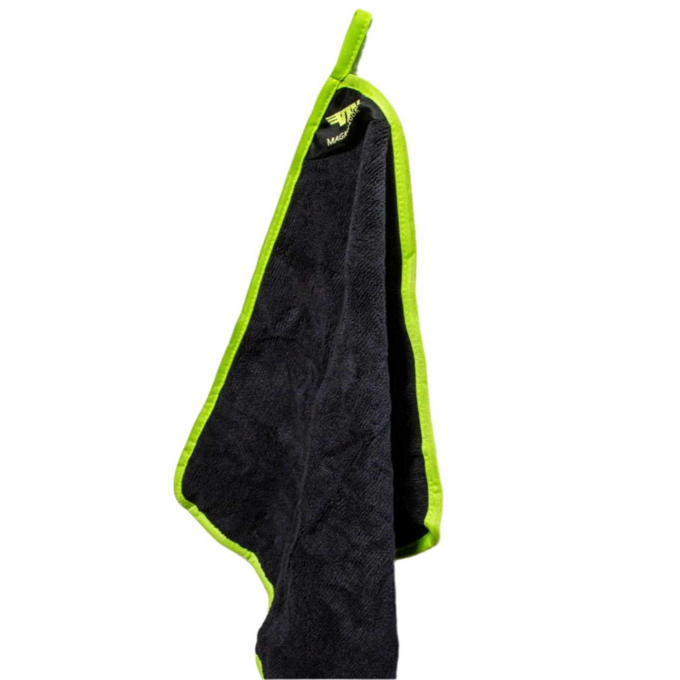 VIM Tools - 16'' X 16'' MAGNETIC MICROFIBER RAG - BLACK & GREEN