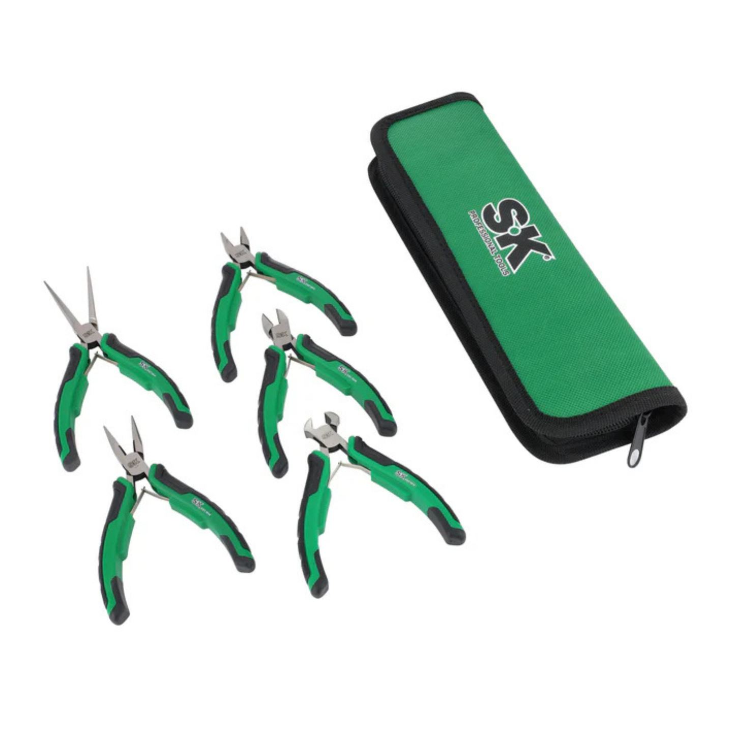 SK Tools USA - 5 Piece Mini Pliers Set, #SK02174