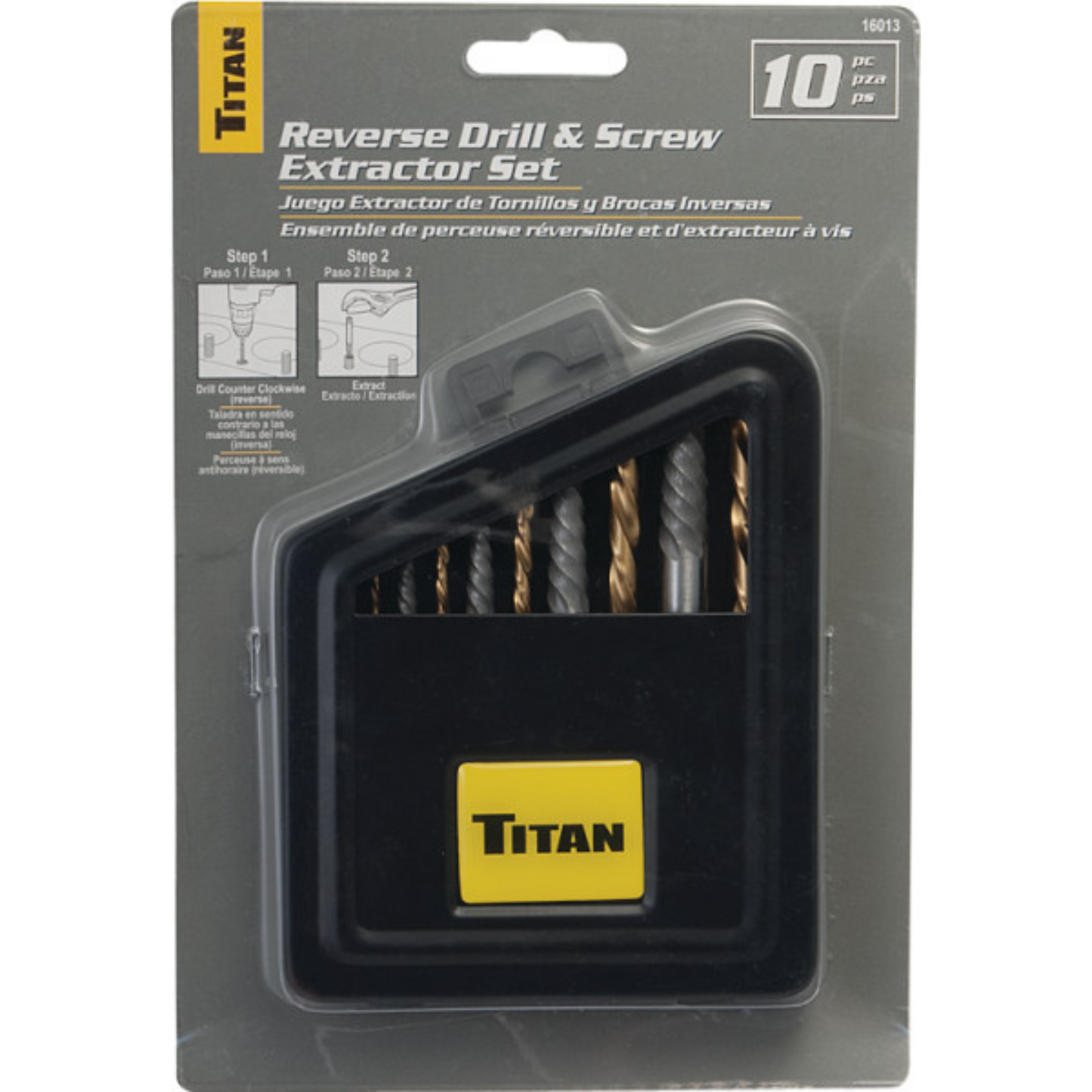 10 pc. Screw Extractor/Left Hand Drill Bit (16013)