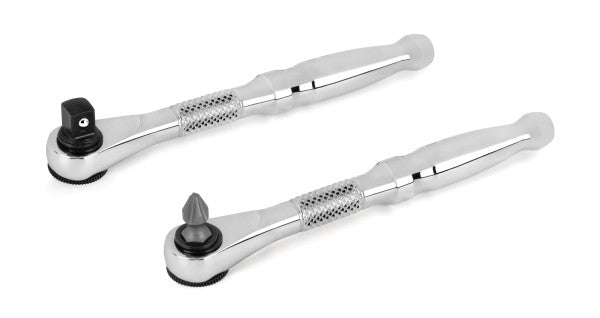 2 pc. 1/4 in. Drive Micro Ratchet and Ratcheting Bit Driver Set (11335)