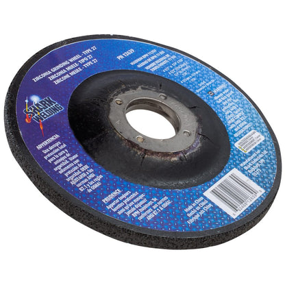 Shark Industries - Depressed Center Type 27 Zirconia Grinding Wheels for Stainless Steel – Hubless. 4.5″ x 1/4″ x 7/8″ – 24 Grit