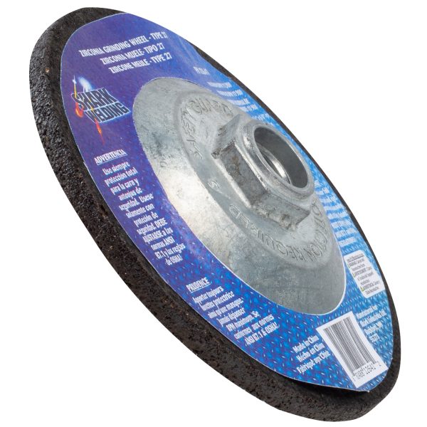 Shark Industries - Depressed Center Type 27 Zirconia Grinding Wheels for Stainless Steel – Hubbed. 4.5″ x 1/4″ x 5/8 - 11NC – 24 Grit