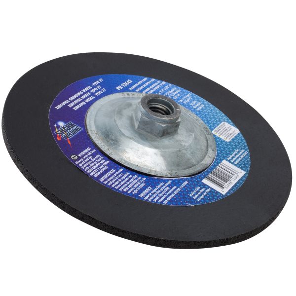 Shark Industries - Grinding Wheels Type 27- Zirconia 7″x 1/4″ x 5/8-11 – 24 Grit