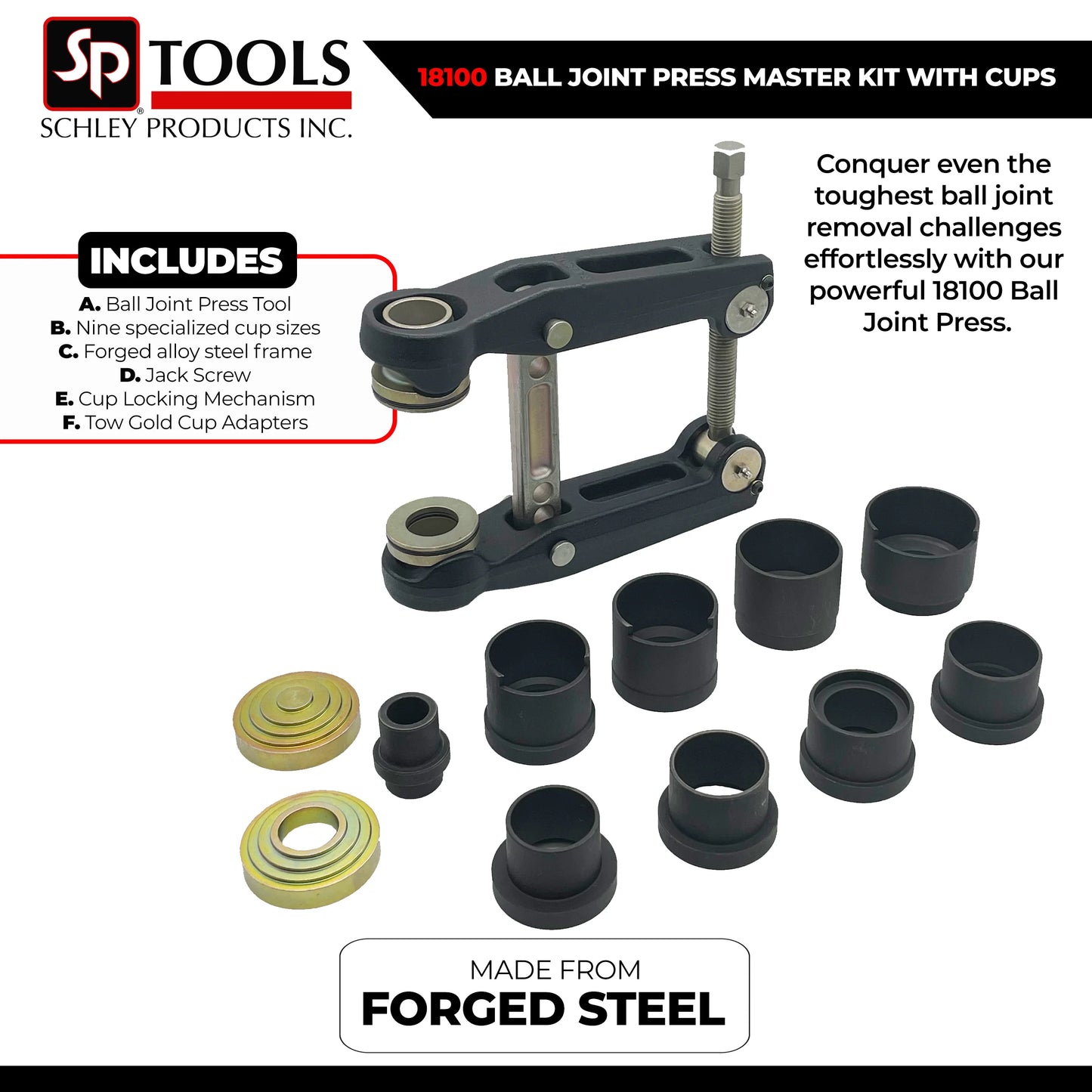 Schley Tools - HIGH PRESSURE BALL JOINT PRESS