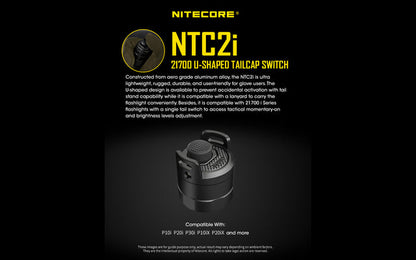 Nitecore NTC2i Tail Cap Tailcap for i Series Flashlights P10i P10iX P20i P20iX P23i