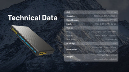 Nitecore Summit 10000 10,000mAh Power Bank for Low Temperatures