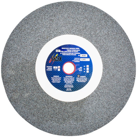 Shark Industries - Bench Seat Grinding Wheel – Type 1 – Size 12″ Aluminum Oxide