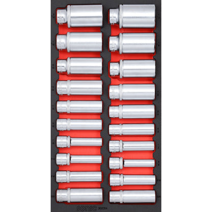 Sonic Tools - SAE Deep Socket Set 1/2", 20-PCS - SMALL SFS