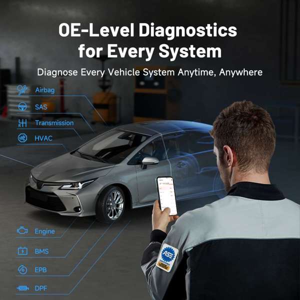 TOPDON Pocket-Size Bluetooth Scan Tool w/Bi-Directional Controls