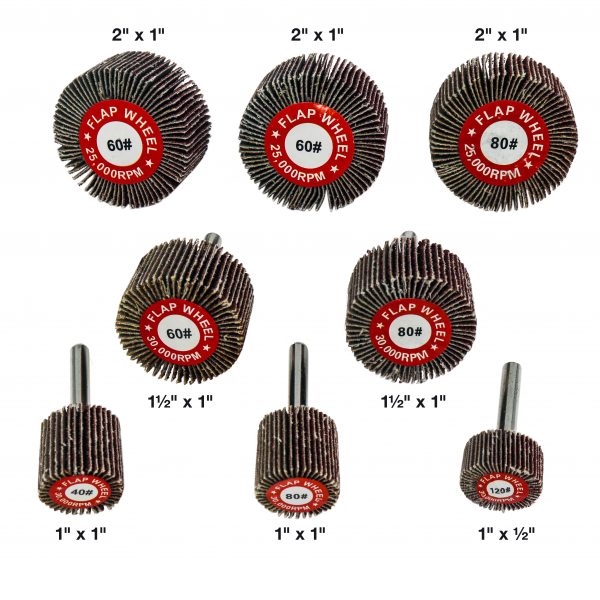 Shark Industries - 8 PC Flap Wheel Kit – Aluminum Oxide