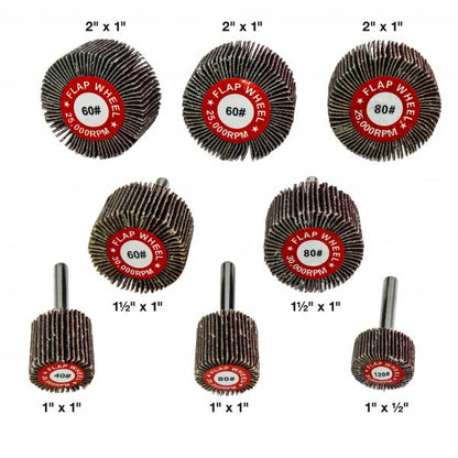 Shark Industries - 8 PC Flap Wheel Kit – Aluminum Oxide