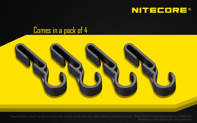 Nitecore NHC10 Helmet/Hard Hat Clips for HC60 HC70 HC30 NU10 NU20 NU30 Headlamps