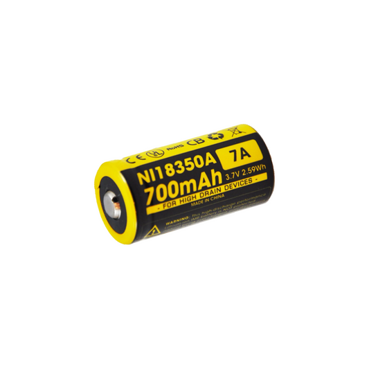 Nitecore IMR18350 700mAh Rechargeable 18350 Battery