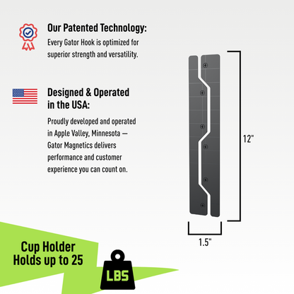 Gator Magnetics - Steel Edge Caps 2-Pack