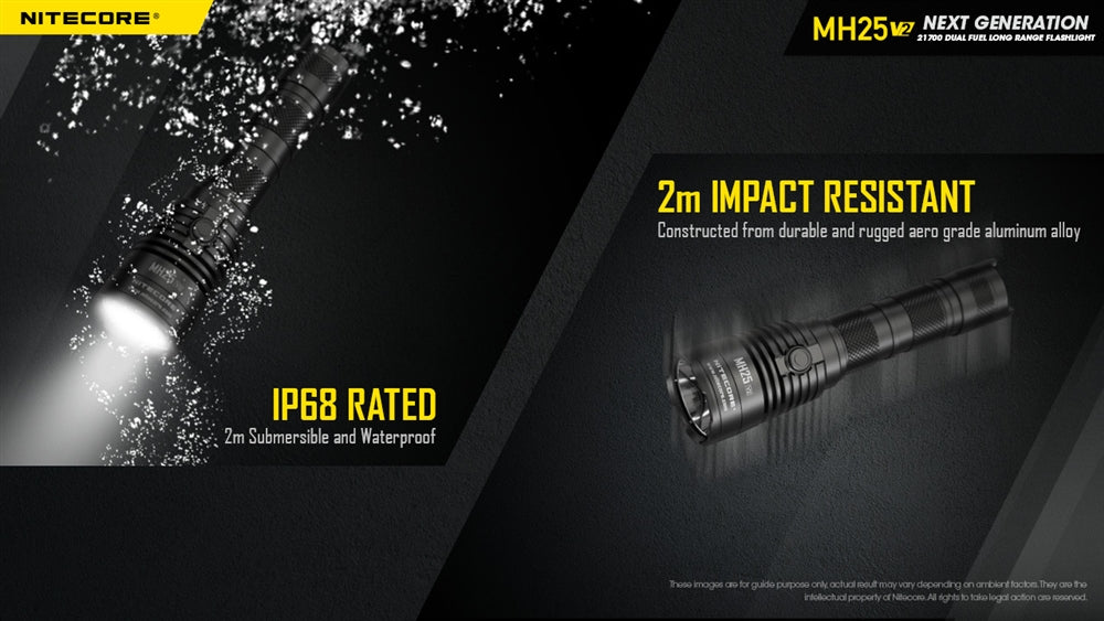 Nitecore MH25 v2 USB-C Rechargeable Flashlight