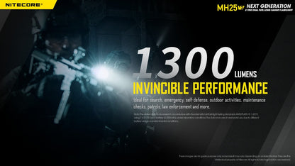 Nitecore MH25 v2 USB-C Rechargeable Flashlight