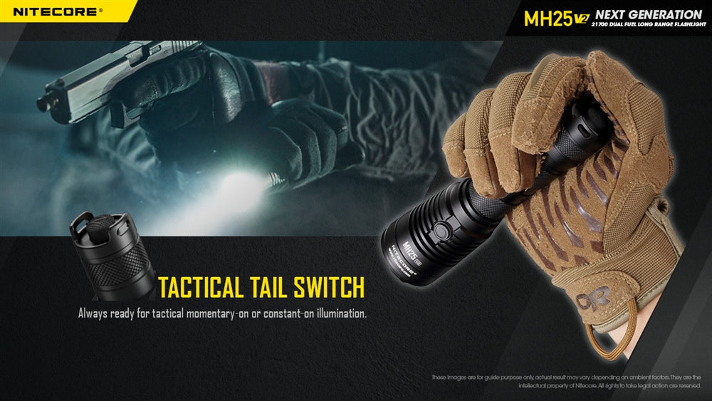 Nitecore MH25 v2 USB-C Rechargeable Flashlight