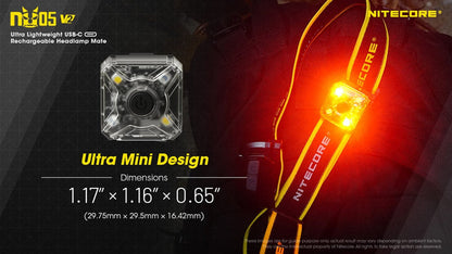 Nitecore U05 v2 USB-C Rechargeable Red White Safety Light