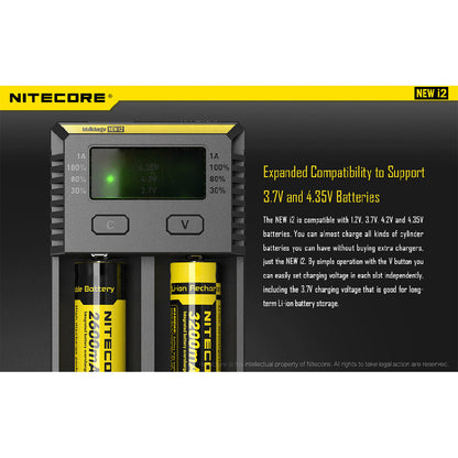 Nitecore i2 Intellicharger Two-Channel Charger - for 18650 etc