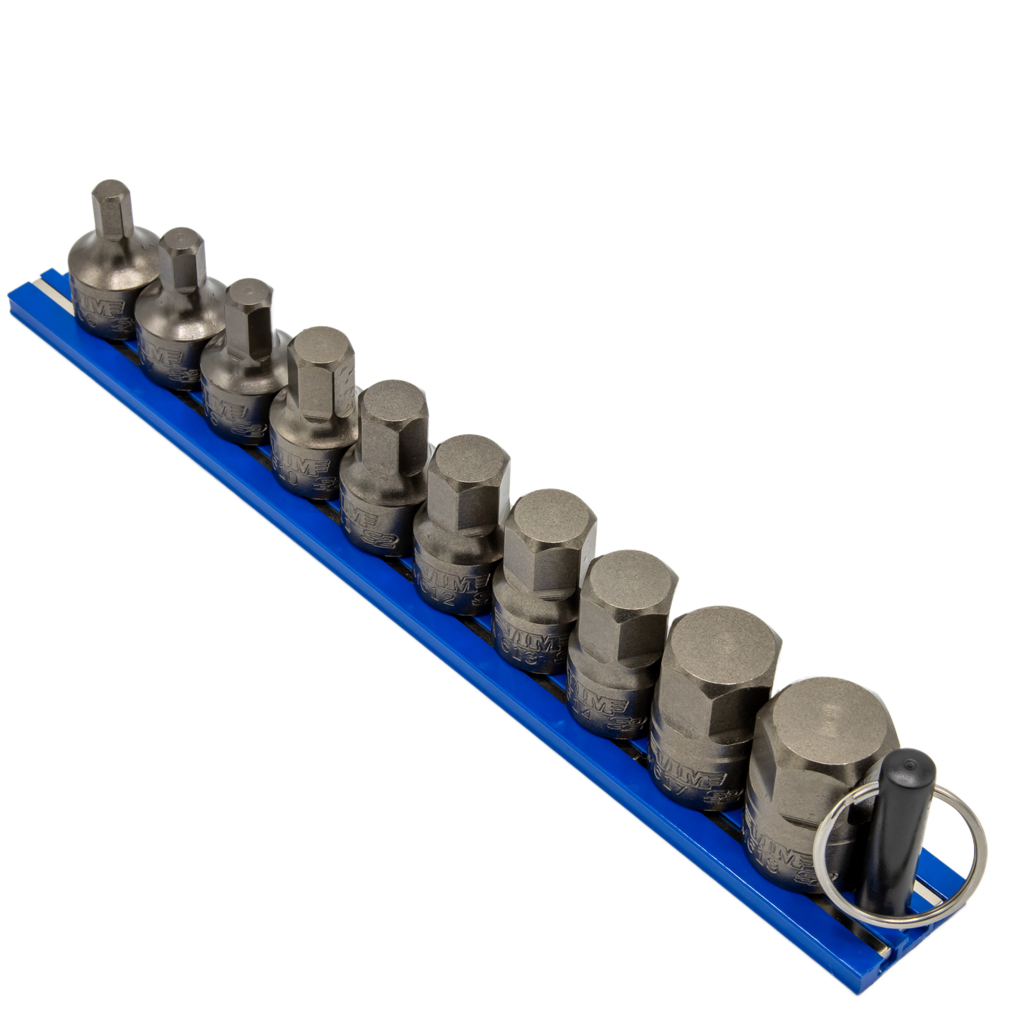 VIM Tools - IMPACT Metric Hex Driver Set 10 pc, Power or Hand Approved, 3/8″Sq. Drive