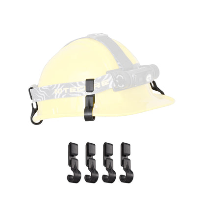Nitecore NHC10 Helmet/Hard Hat Clips for HC60 HC70 HC30 NU10 NU20 NU30 Headlamps