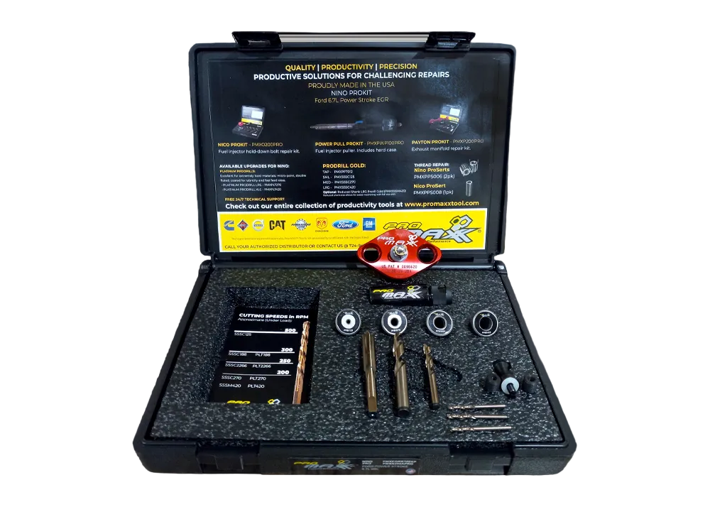 ProMAXX Power Stroke Package - ALPHA: Ford 6.7L Diesel EGR Mounting Bolt Repair & Fuel Injector Puller Kit