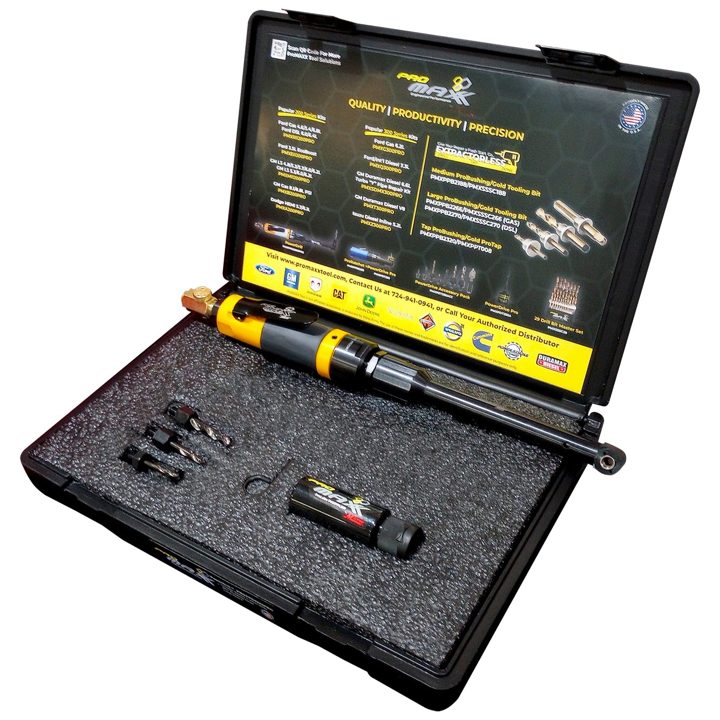 ProMAXX PowerDrill Powerful Air Drill w/Variable Speed Drive, 90 Degree Rotating Head