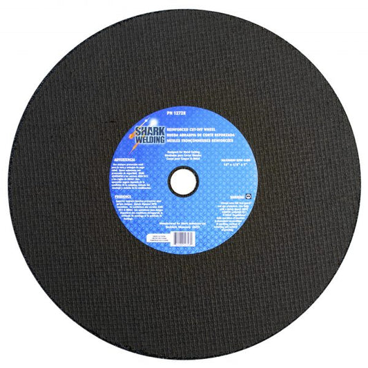 Shark Industries - Cut-Off Wheel – Aluminum Oxide – Double Reinforced – 14″ x 1/8″ x 1″ – 36 Grit