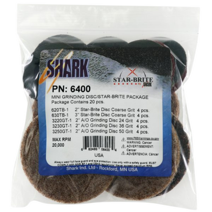 Shark Industries - 20 PCS. 2″ & 3″ Kit – Mini Grinding & Surface Conditioning
