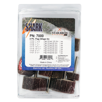 Shark Industries - 8 PC Flap Wheel Kit – Aluminum Oxide