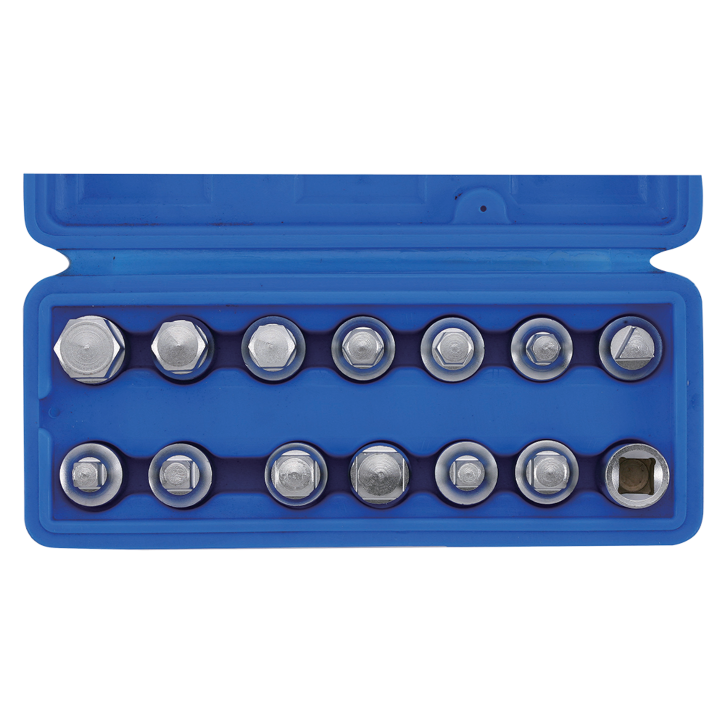 Sonic Tools - Drain plug key set 3/8", 14 pcs.