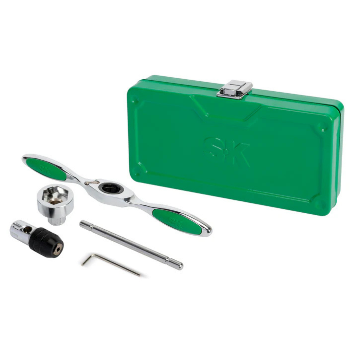 SK Tools USA - 5 Piece Ratcheting Tap & Die Tool Set, #SK01523