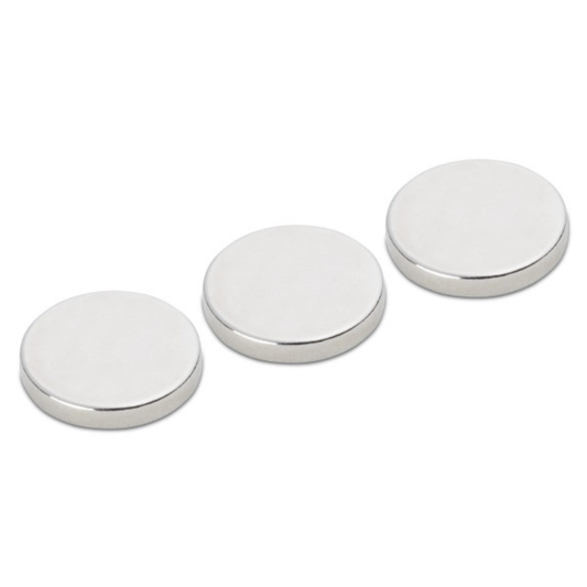 3 pc. 18 mm Rare Magnetic Discs (11177)