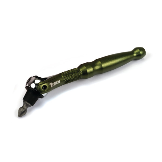 1/4 in. Aluminum Swivel Head Ratcheting Micro Bit Driver (11325)