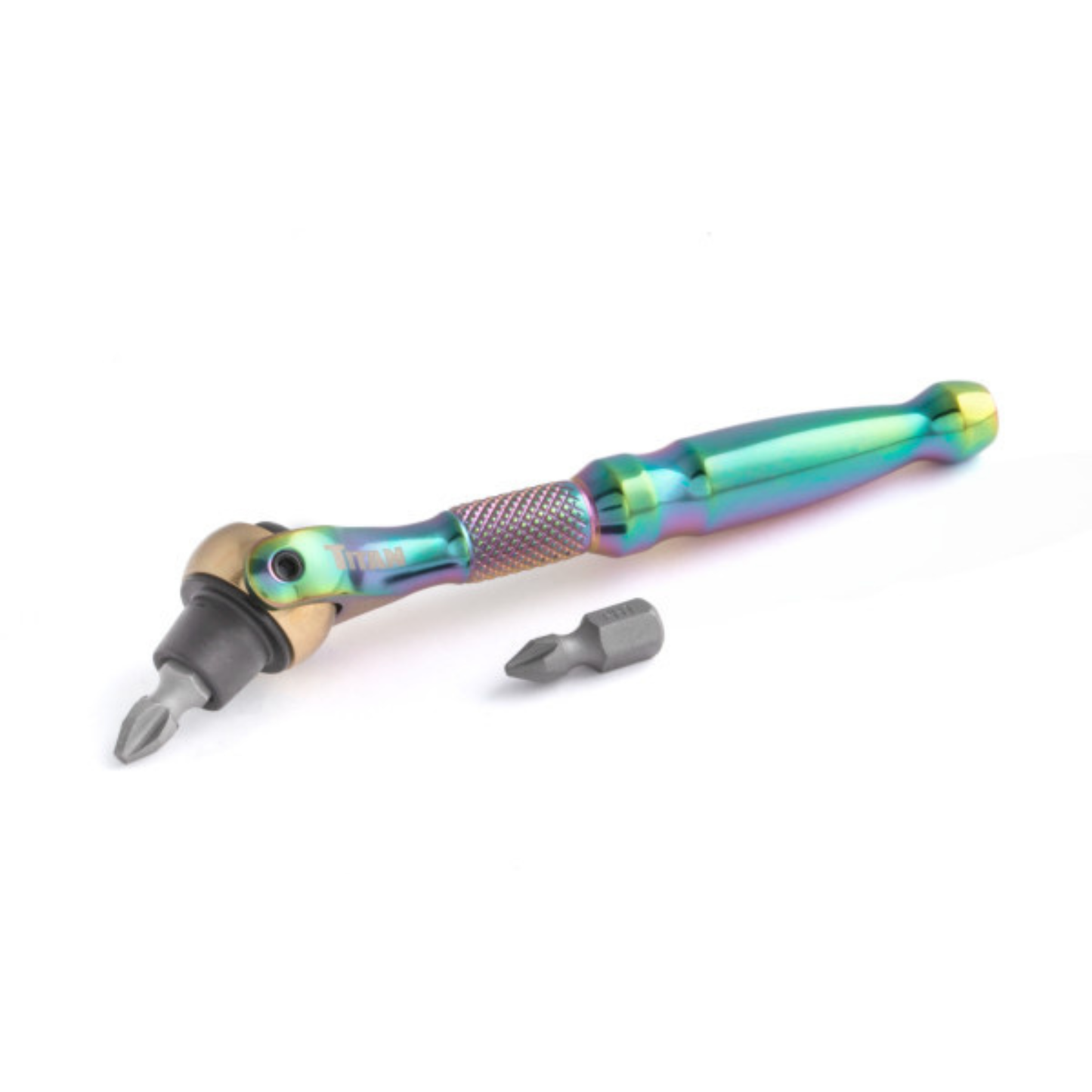 1/4 in. Drive Titanium Swivel Head Ratcheting Micro Bit Driver (11327)