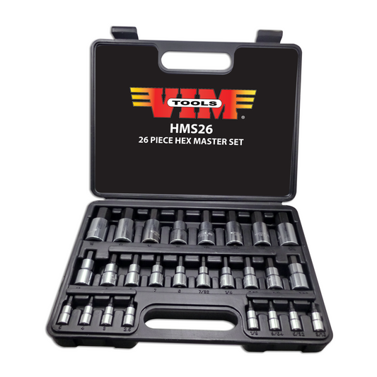 VIM Tools - Master Hex Drive Set, 26 pc, 13 pc Metric