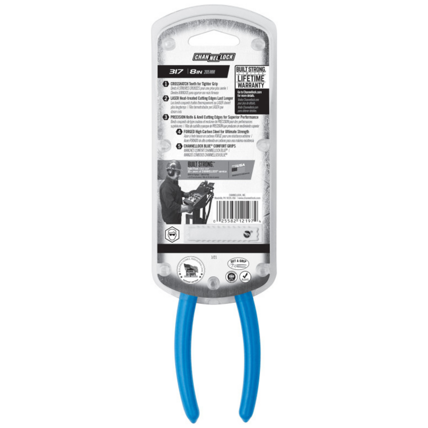 Channellock 8" XLT™ Combination Long Nose Plier with Cutter