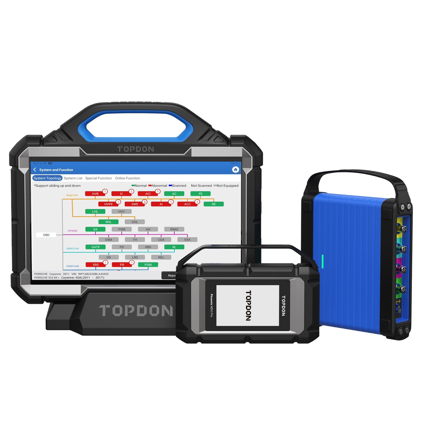 TOPDON 13.3" OE-Level Scan Tool, Docking Station & 4 Ch Oscilloscope