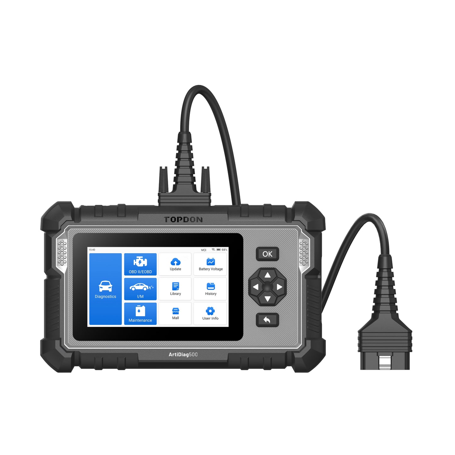 TOPDON 5" Scan Tool - PCM/TCM/ABS/SRS Lifetime Updates 3 Ser Func