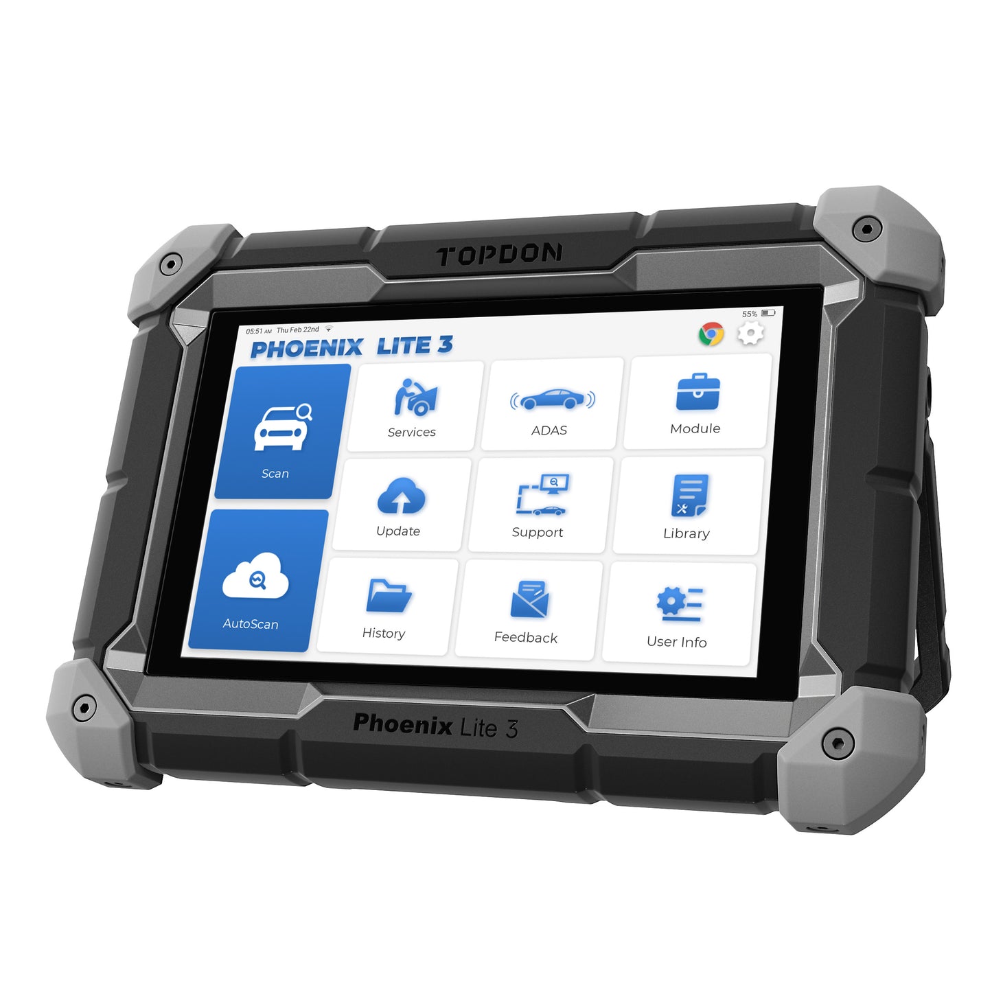 TOPDON 8" OE-Level Scan Tool, Serv Funcs, Bi-Directional Controls