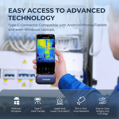 TOPDON Thermal Imaging Camera for Android Devices 256x192 Resolution