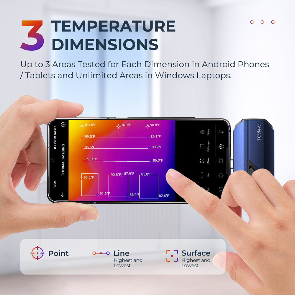 TOPDON Thermal Imaging Camera for Android Devices 256x192 Resolution