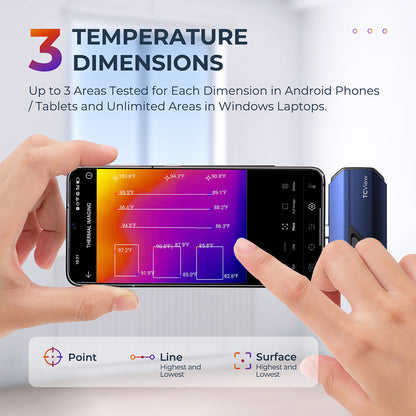TOPDON Thermal Imaging Camera for Android Devices 256x192 Resolution