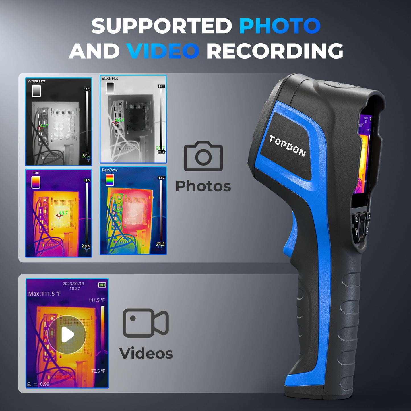 TOPDON Handheld Thermal Imaging Camera 256x192 Resolution