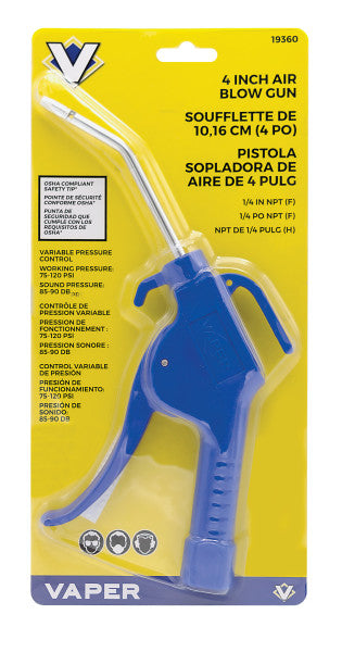 4 in. Pistol Grip Nylon Blow Gun (19360)