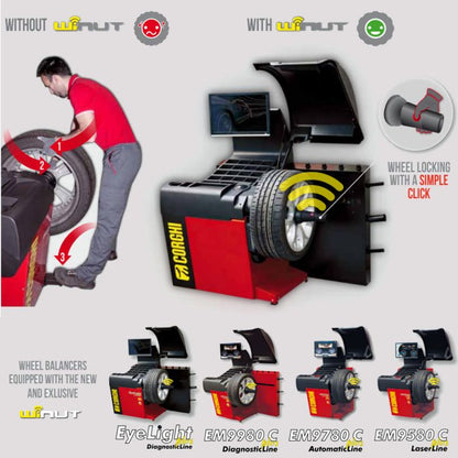 Corghi EM9980C Plus Automatic Diagnostic Wheel Balancer