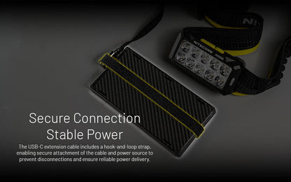 Nitecore HU2000 2000 Lumen Headlamp Compatible With External USB-C Power Sources