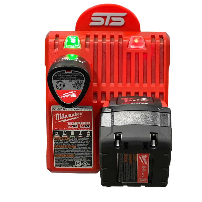 STS Auto Design MW1218 – Milwaukee M12/M18 Battery Charger Magnetic Holder