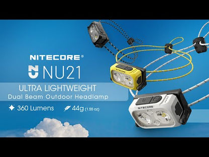 Nitecore NU21 360 Lumen Ultralight Rechargeable Headlamp